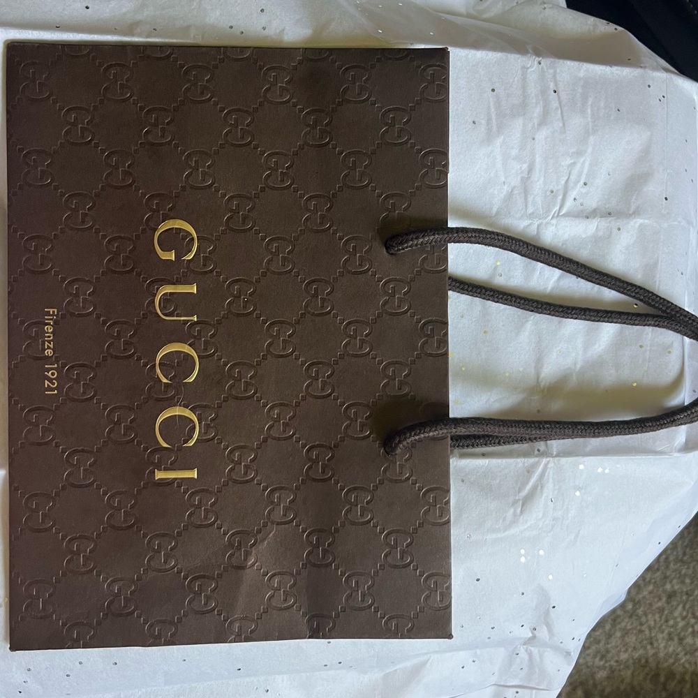 Gucci Chocolate Brown Embossed Tote
